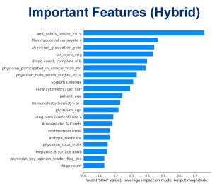 Important Hybrid Features in PNH Predictive Modeling