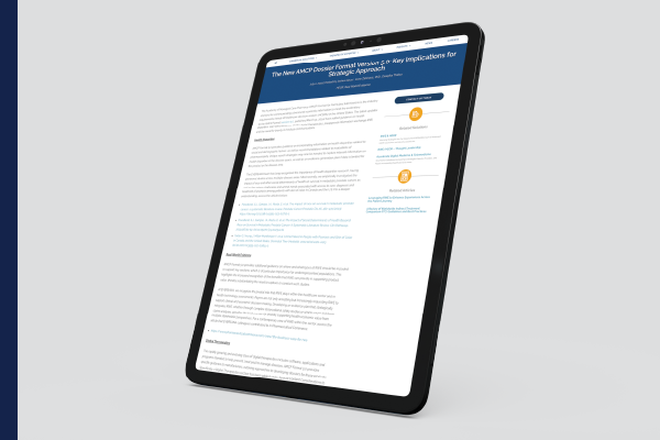 Screenshot of our blog: The New AMCP Dossier